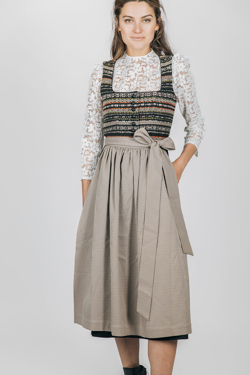 Almliebe Dirndl Strawanzer Resi gestreift