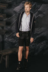 Almliebe Canvashose Wildspitze schwarz Vorderansicht | Almliebe canvas trousers Wildspitze black front view