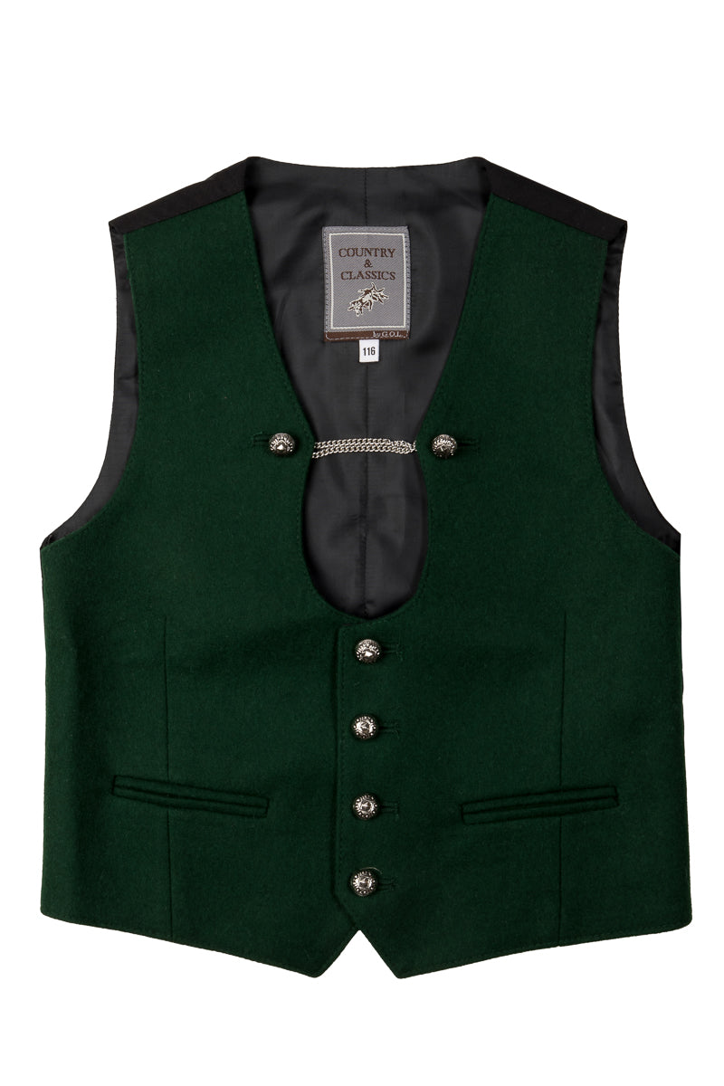 Country & Classics Kinder Miesbacher Weste moos