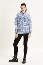 Dale of Norway Norwegerpulli Peace blau Detail | Dale of Norway Norwegian sweater Peace blue detail