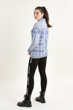 Dale of Norway Norwegerpulli Peace blau Rückansicht | Dale of Norway Norwegian sweater Peace blue back view