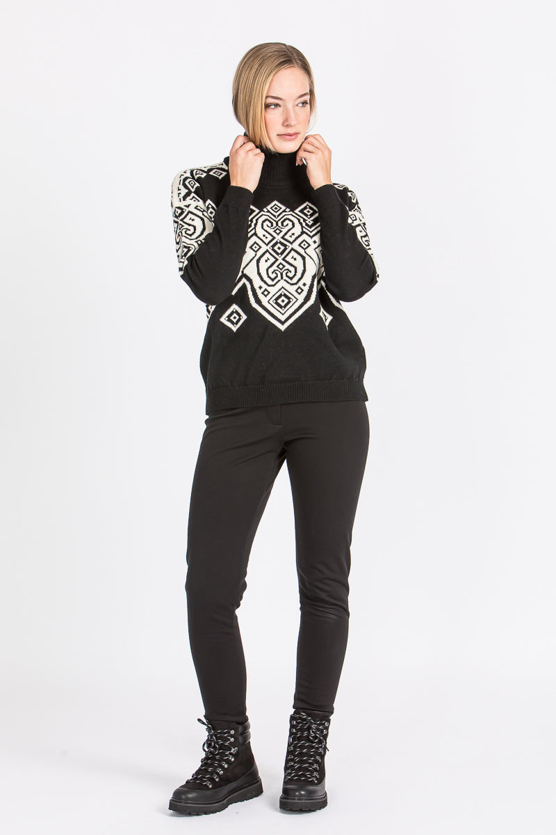 Dale of Norway Norweger Pulli Fallun schwarz Vorderansicht | Dale of Norway Norwegian pullover Fallun black front view