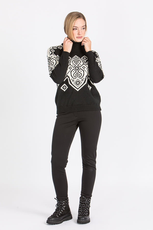 Dale of Norway Norweger Pulli Fallun schwarz Vorderansicht | Dale of Norway Norwegian pullover Fallun black front view