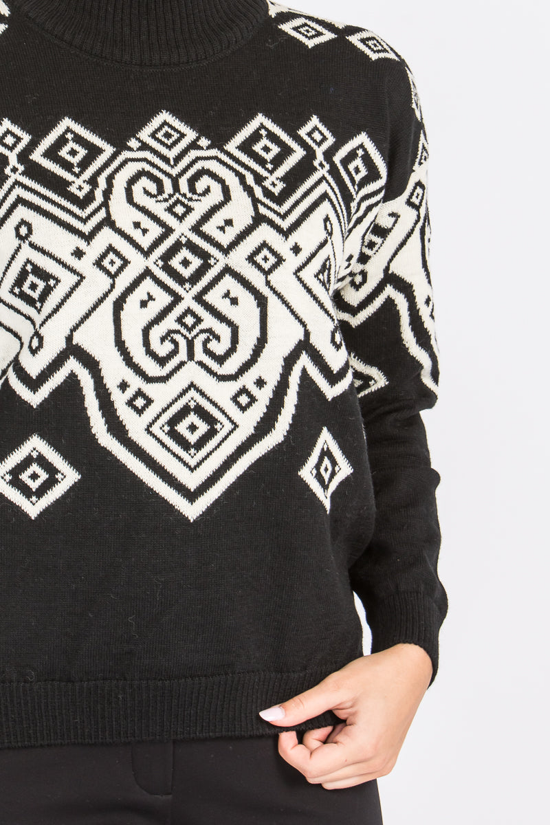 Dale of Norway Norweger Pulli Fallun schwarz Detail | Dale of Norway Norwegian pullover Fallun black detail