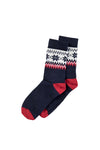 Dale of Norway Myking Socks Navy Red Off-White