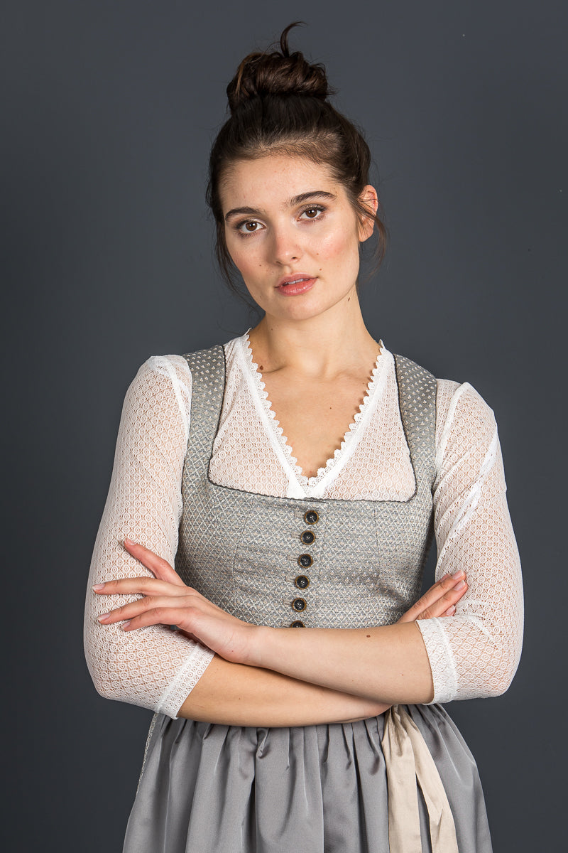 Berwin & Wolff Dirndl taupe Detail | Berwin & Wolff Dirndl taupe detail