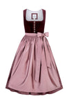 Hammerschmid Samtdirndl Pillersee bordeaux Vorderansicht | Hammerschmid Samtdirndl Pillersee bordeaux front view