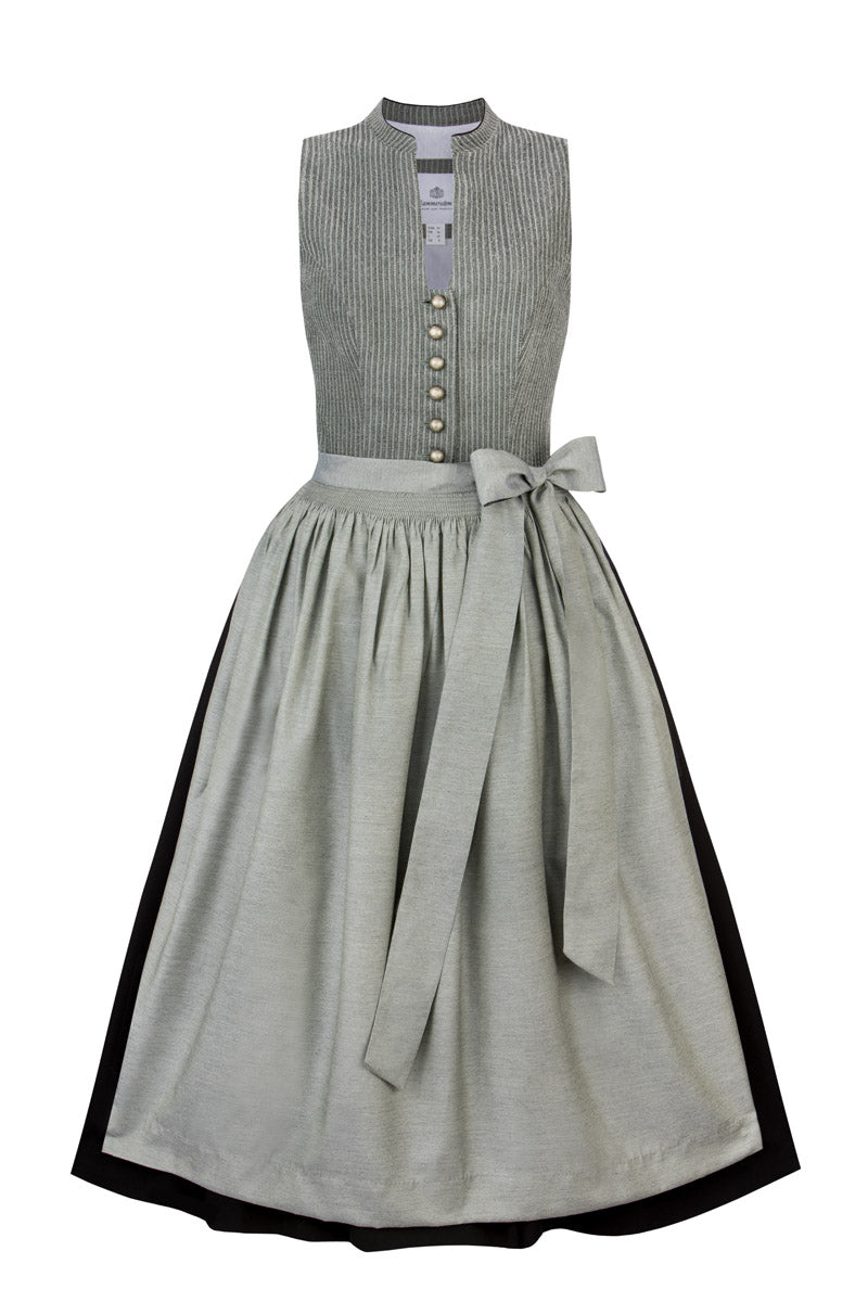 Hammerschmid Hochgeschlossenes Dirndl Alpsee Grün Vorderansicht | Hammerschmid High-neck dirndl Alpsee Green front view