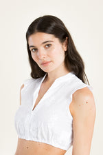 Berwin & Wolff Dirndlbluse Flügelarm Rückansicht | Berwin & Wolff Dirndl blouse cap sleeve back view