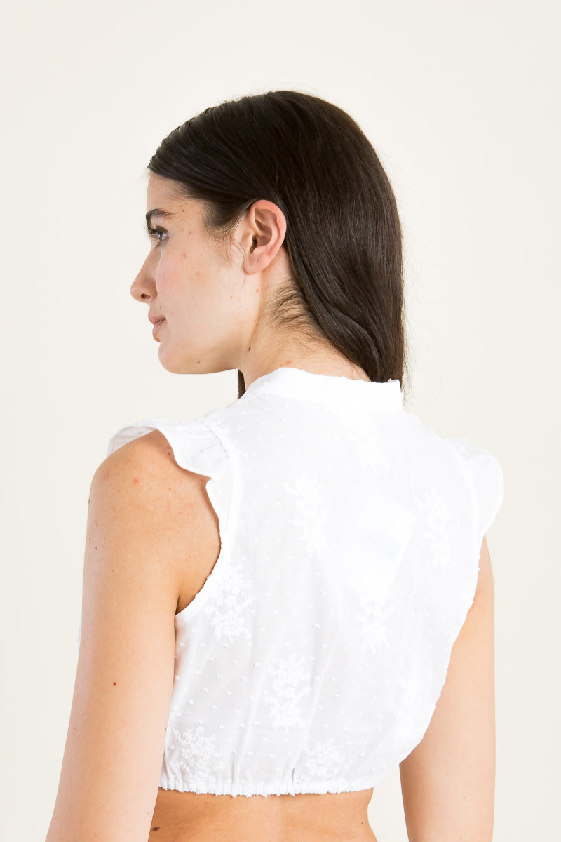 Berwin & Wolff Dirndlbluse Flügelarm Getragen | Berwin & Wolff Dirndl blouse cap sleeve worn