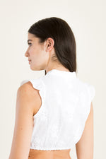 Berwin & Wolff Dirndlbluse Flügelarm Getragen | Berwin & Wolff Dirndl blouse cap sleeve worn
