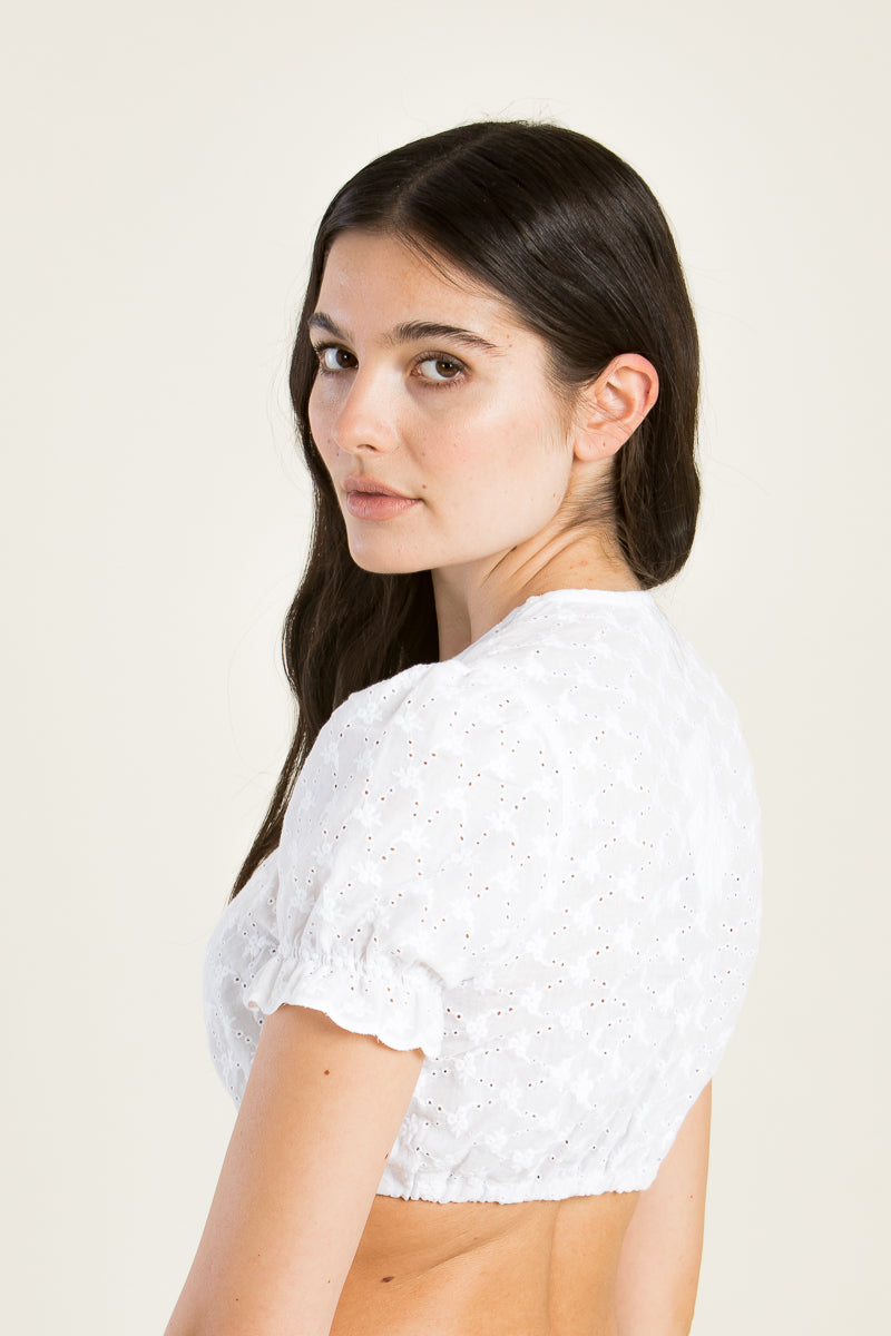 Berwin & Wolff Dirndlbluse Spitze weiß