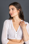 Countryline Dirndlbluse weiß Vorderansicht | Countryline Dirndl blouse white front view