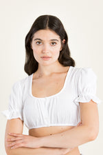Wenger Dirndlbluse Fabienne weiß Vorderansicht | Wenger dirndl blouse Fabienne white front view