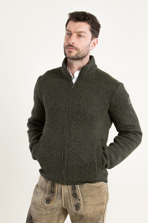 Colmar Strickjacke oliv Vorderansicht | Colmar Knit Jacket olive front view
