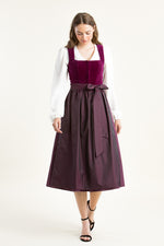 Alissa Samtdirndl Alice Pink Vorderansicht | Alissa Velvet dirndl Alice Pink front view