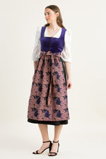 Almliebe Dirndl Wiesn Wunda lila Vorderansicht | Almliebe Dirndl Wiesn Wunda purple front view