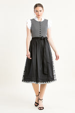 Wenger Dirndl Laetizia schwarz Vorderansicht | Wenger dirndl Laetizia black front view