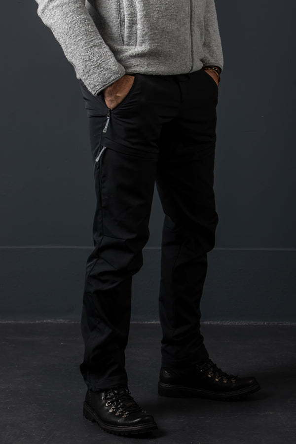 Houdini Softshellhose schwarz Rückansicht | Houdini softshell trousers black back view
