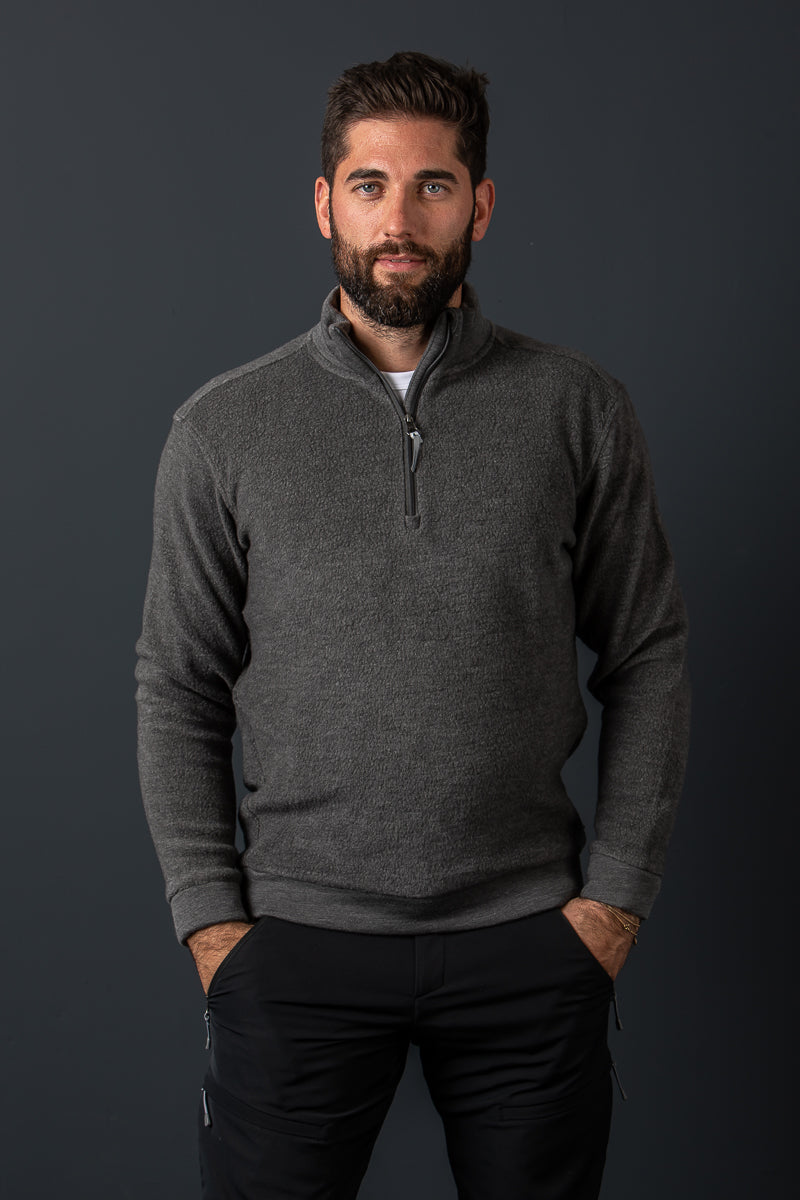 Houdini Fleece Pullover Alto Grün Detail | Houdini Fleece Pullover Alto Green detail