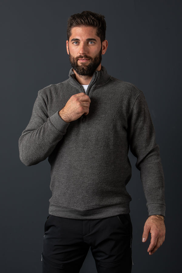 Houdini Fleece Pullover Alto Grün Vorderansicht | Houdini Fleece Pullover Alto Green front view