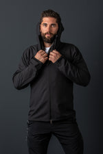 Houdini Softshelljacke Pace Herren Schwarz Vorderansicht | Houdini softshell jacket Pace men black front view