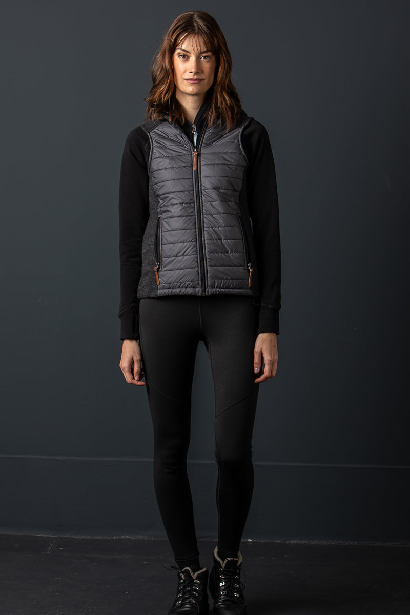 Liebling Funktionsweste Damen anthrazit Detail | Liebling functional vest women anthracite detail