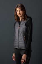 Liebling Funktionsweste Damen anthrazit Detail Stepp | Liebling functional vest women anthracite quilting detail