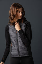 Liebling Funktionsweste Damen anthrazit Rückansicht | Liebling functional vest women anthracite back view