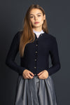 Gottseidank Strickjacke Aloisia marine Vorderansicht | Gottseidank Knit Cardigan Aloisia navy front view