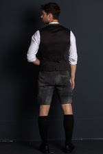Ostarrichi Hirschlederhose Donau dunkelgrau Getragen | Ostarrichi Hirschlederhose Donau dark grey worn