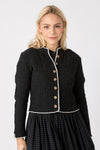 Astrifa Strickjanker Hollstadt graphit Vorderansicht | Astrifa Knit Jacket Hollstadt graphite front view
