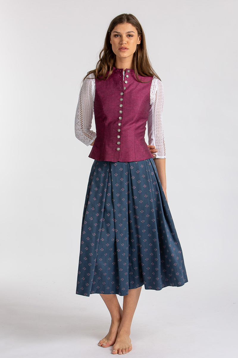 Almliebe Trachtenmieder Wally pink