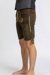 Meindl Hirschlederhose Salzburg nussbaum Vorderansicht | Meindl Stag Leather Lederhosen Salzburg Walnut front view
