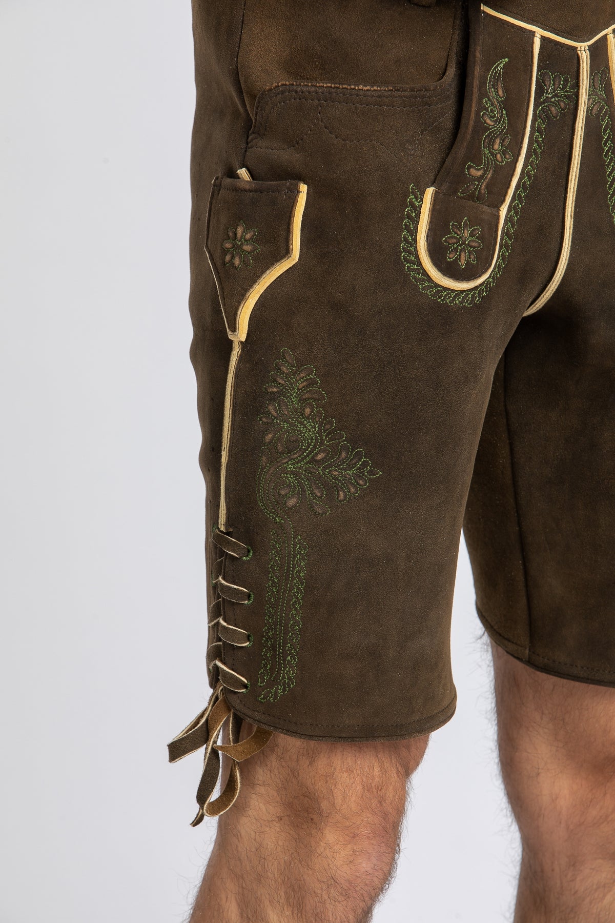 Meindl Hirschlederhose Salzburg nussbaum Getragen | Meindl Stag Leather Lederhosen Salzburg Walnut worn