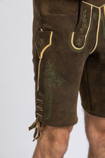 Meindl Hirschlederhose Salzburg nussbaum Getragen | Meindl Stag Leather Lederhosen Salzburg Walnut worn