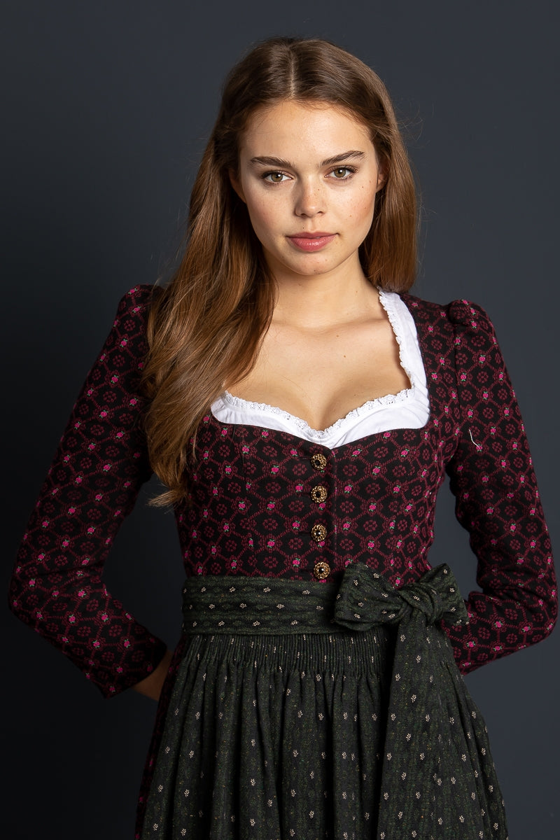 Gottseidank Ärmeldirndl Amrei merlotrot