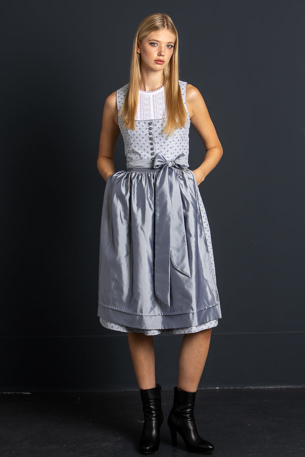 Heimatglück Dirndl Annemarie hellblau Rückansicht | Heimatglück dirndl Annemarie light blue back view