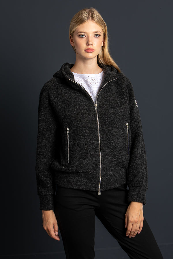 Colmar Bomberjacke anthrazit Rückansicht | Colmar Bomber Jacket anthracite back view