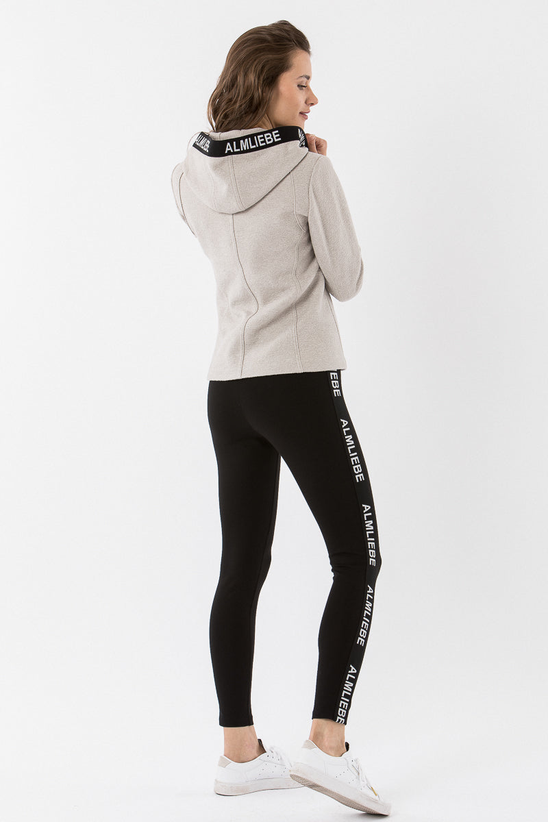 Almliebe Wanderhose Schmalhorn schwarz Detail | Almliebe hiking leggings Schmalhorn black detail