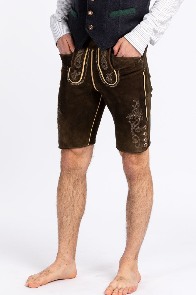 Meindl Lederhose Loisachtal ahorn Vorderansicht | Meindl Lederhose Loisachtal maple front view