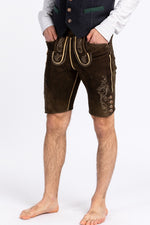 Meindl Lederhose Loisachtal ahorn Vorderansicht | Meindl Lederhose Loisachtal maple front view