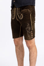 Meindl Lederhose Loisachtal ahorn Detail | Meindl Lederhose Loisachtal maple detail