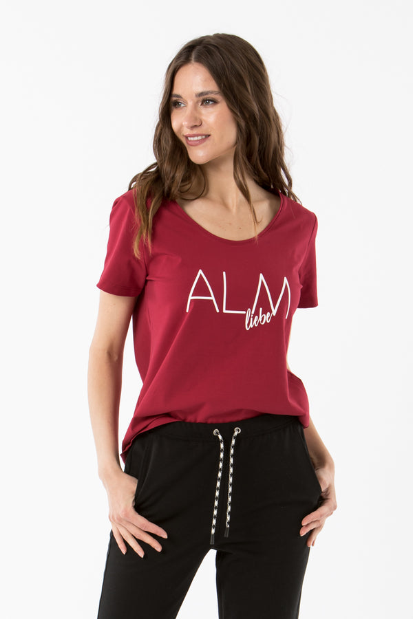 Almliebe T-Shirt Jochberg rot
