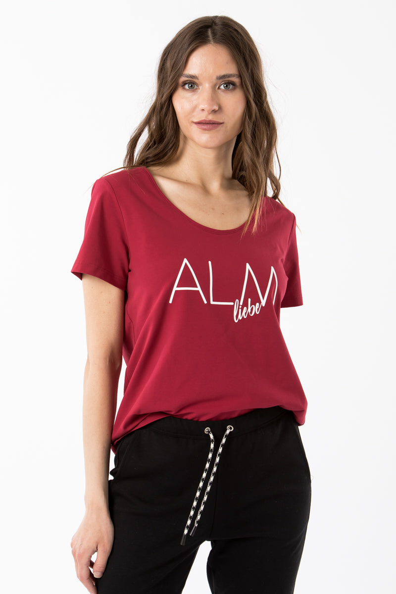 Almliebe T-Shirt Jochberg rot