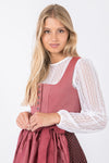 Almliebe Dirndl Fesche Vroni pink Vorderansicht | Almliebe Dirndl Fesche Vroni pink front view