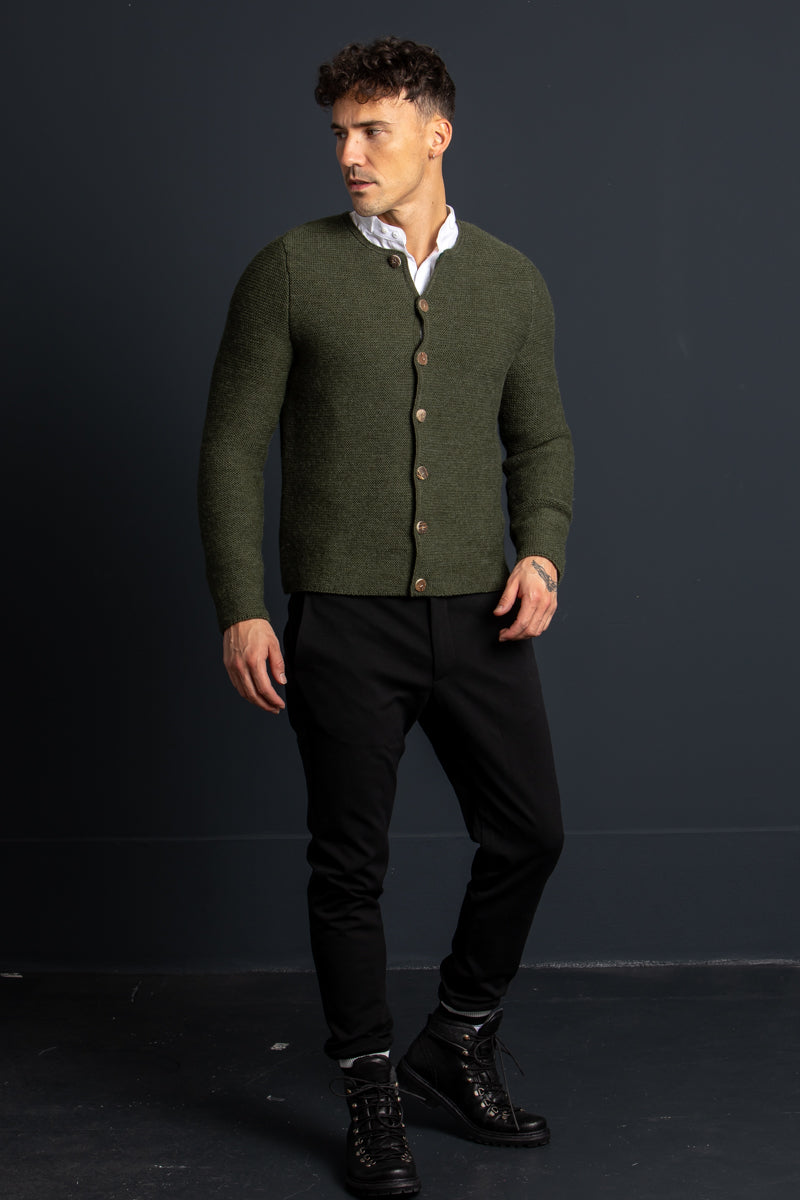 Gottseidank Strickjanker Franz bronze Detail | Gottseidank Knit Jacket Franz bronze detail
