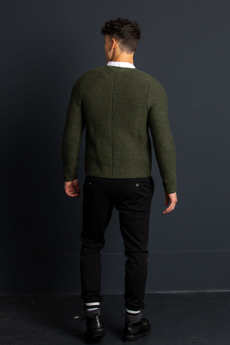 Gottseidank Strickjanker Franz bronze Getragen | Gottseidank Knit Jacket Franz bronze worn
