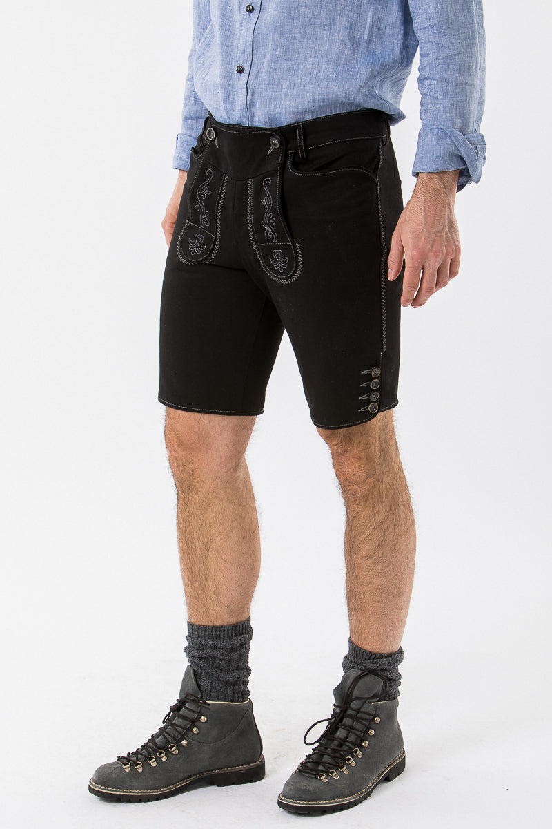 Almliebe Canvashose Wildspitze schwarz Getragen | Almliebe canvas trousers Wildspitze black worn