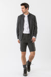 2964 Garmisch Lodenjacke Herren grau Vorderansicht | 2964 Garmisch loden jacket men grey front view